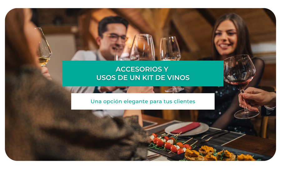 Accesorios y usos de un kit de vinos