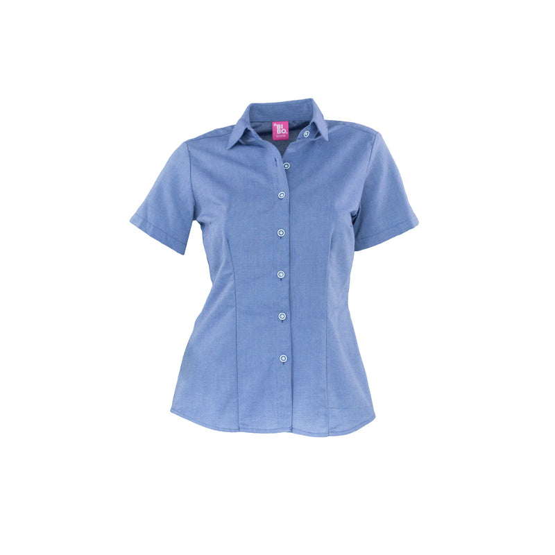 BLUSA BIBO DAMA OXFORD MANGA CORTA