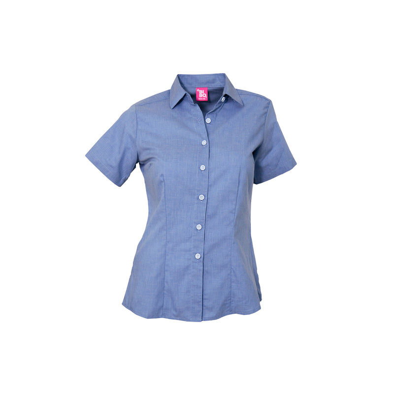 BLUSA BIBO DAMA OXFORD MANGA CORTA