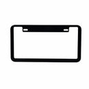 PORTAPLACA METÁLICO ALUMINIO LISO NEGRO