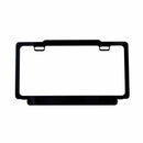 PORTAPLACA METÁLICO ALUMINIO LISO NEGRO