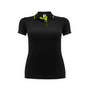 PLAYERA TIPO POLO WAFFLE COMBINADA MUJER