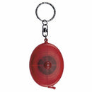LLAVERO FLEXÓMETRO OVALADO ROJO TRASLÚC.