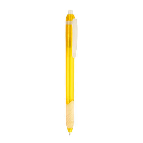 BOLÍGRAFO MAGDE AMARILLO TRANSLÚCIDO
